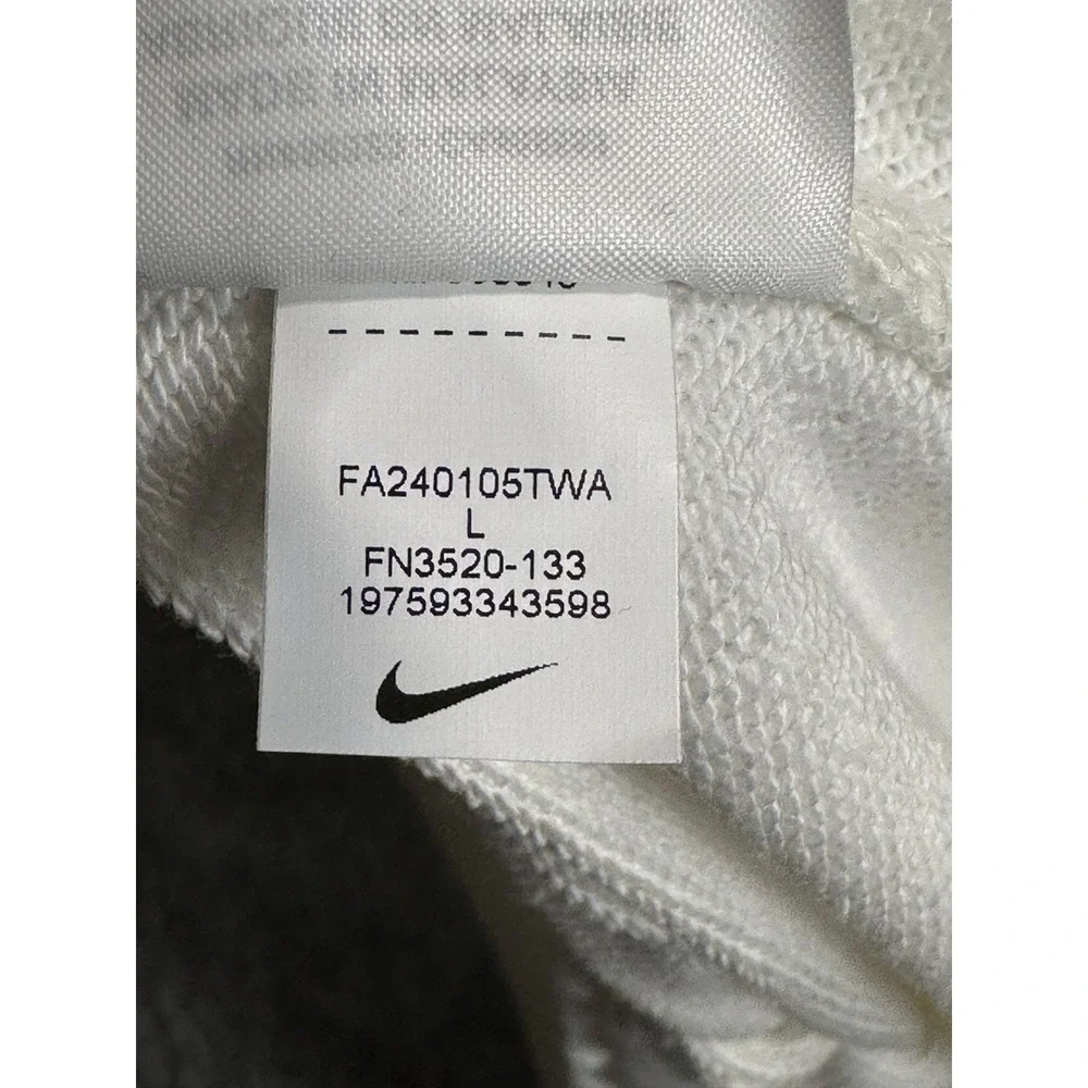 Nike Mens Club Lightweight French Terry Flow Shorts White L FN3520-133